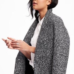 Abercrombie & Fitch Black and Gray Textured Jacket